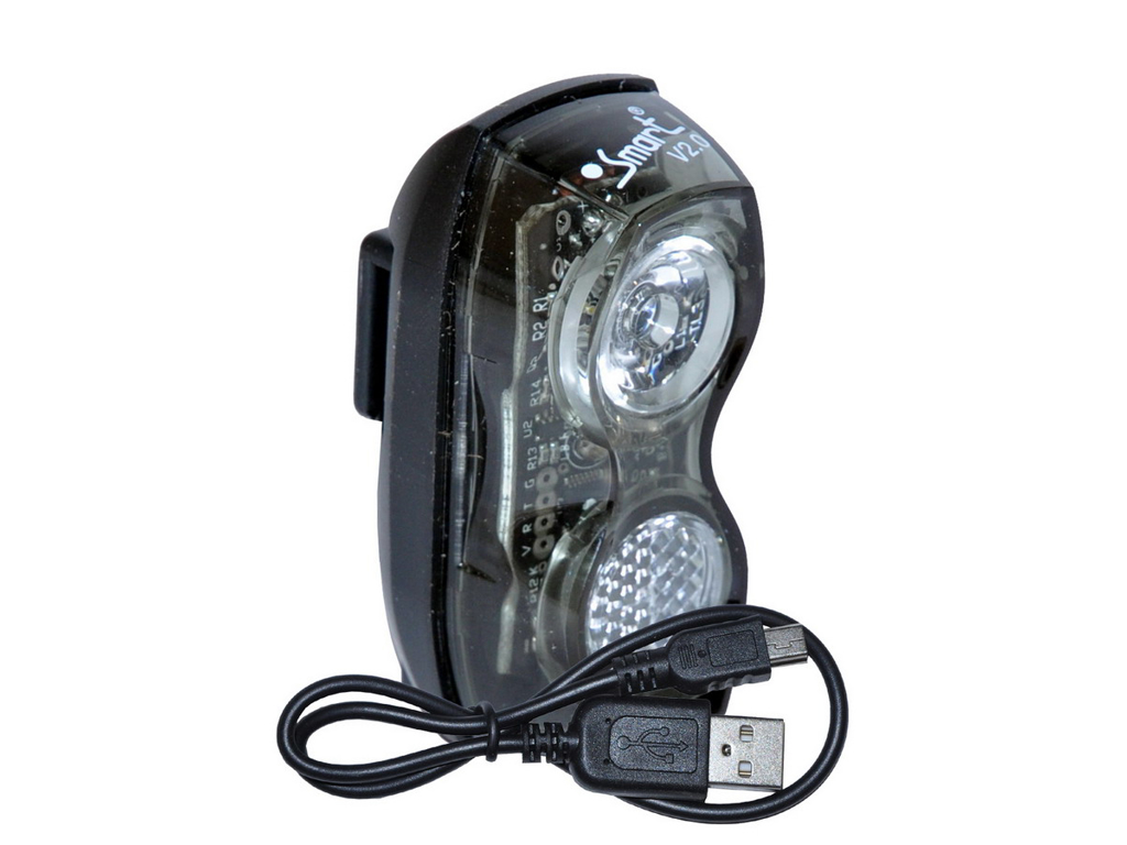 Smart Bike Cykellygte Smart USB Opladelig Superflash 2 Smart Bike Cykellygte Smart USB Opladelig Superflash