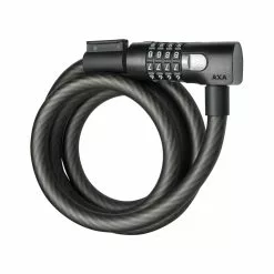 Axa Basta AXA Resolute C15-180 – Spirallås Med Kode – 180 Cm – Sort