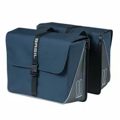 Basil Forte Double Bag – Cykeltasker Til Bag – 35 Liter – Navy Blue