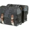 Basil Bohème Double Bag – Cykeltasker Til Bag – 35 Liter – Charcoal
