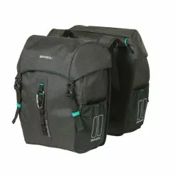 Basil Discovery 365D – Cykeltasker Til Bag – Double – 18 Liter – Black Melee