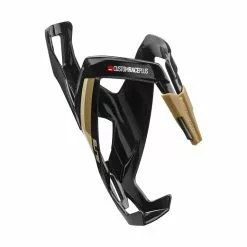 Elite Custom Race+ – Flaskeholder – Black Glossy, Beige Graphic