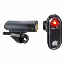 Kryptonite Street – Cykellygtesæt F-150 Og F-30 – 150 Og 30 Lumen – USB Opladelig