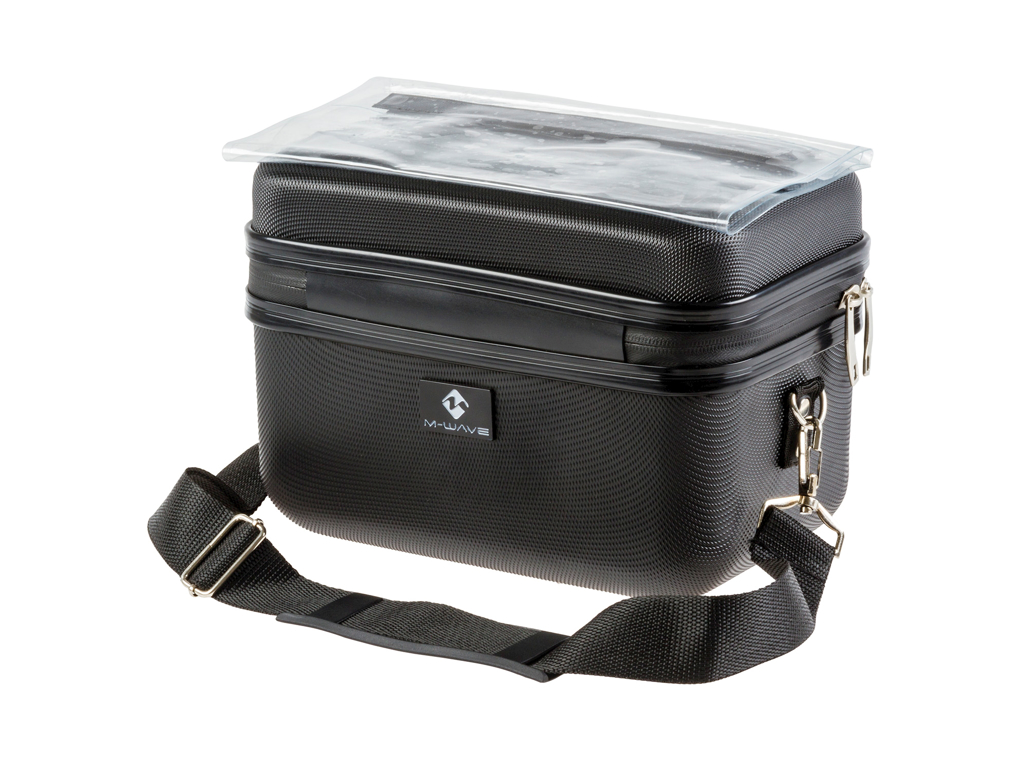 M-Wave Utrecht HC – Cykeltaske Til Styr – Hardboks – Vandtæt – Clip On System – Sort – Str 3 M-Wave Utrecht HC – Cykeltaske Til Styr – Hardboks – Vandtæt – Clip On System – Sort – Str