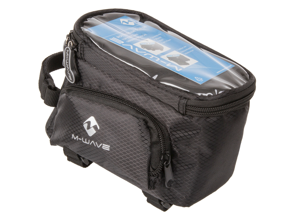 M-Wave Rotterdam Top SB – Cykeltaske Til Stel – Med 2 Sidelommer – Sort – Str. 2.6 + 2×0.5 3 M-Wave Rotterdam Top SB – Cykeltaske Til Stel – Med 2 Sidelommer – Sort – Str. 2.6 + 2×0.5