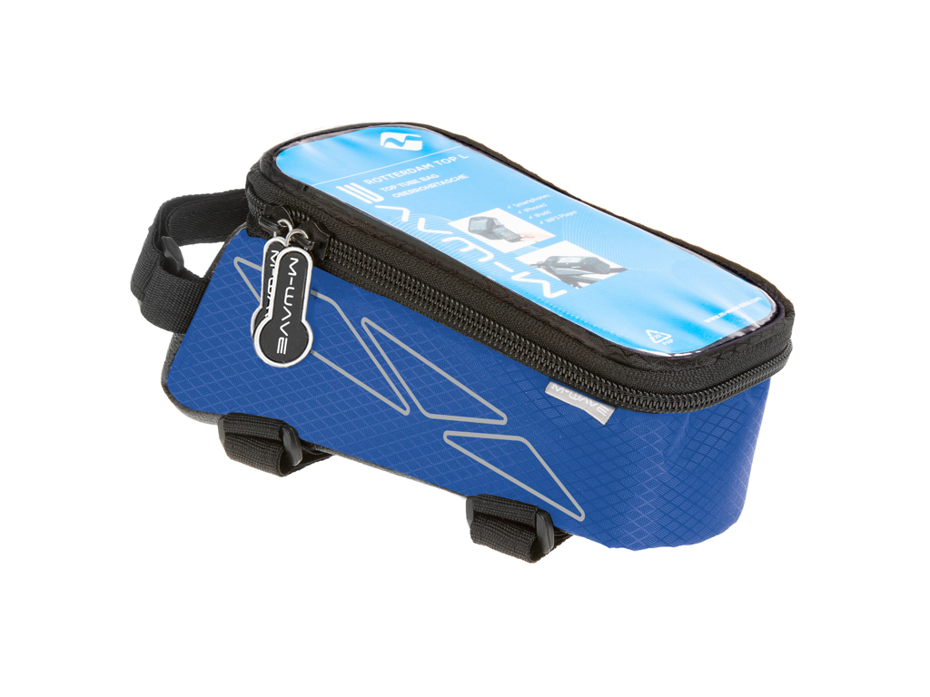 M-Wave Rotterdam Top L – Cykeltaske Til Stel – Velcro Montering – Blå – Str. 1.2 Liter 3 M-Wave Rotterdam Top L – Cykeltaske Til Stel – Velcro Montering – Blå – Str. 1.2 Liter